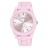 Lorus Damen Analog Quarz Uhr mit Silicone Armband RG257RX9