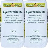 Floragard Vermiculite 2x100 L Brutsubstrat für Reptilien in Terrarien Abdeckmaterial im Kübel gegen Unkrautbefall und Verdunstung • 200 L