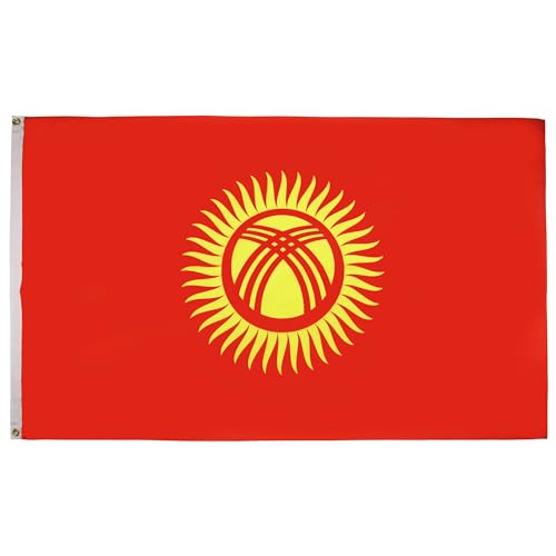 AZ FLAG Flagge KIRGISISTAN 250x150cm - KIRGISISCHE Fahne 150 x 250 cm - flaggen Top Qualität