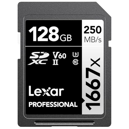 Lexar Professional 1667X SDXC Uhs-II/U3 Speicherkarte (LSD128CBNA1667)