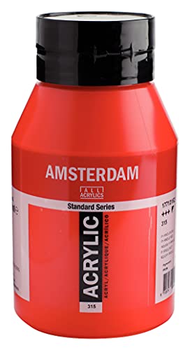 Talens AMSTERDAM Acrylfarben, 1000 ml Flasche, 315 Pyrrolrot