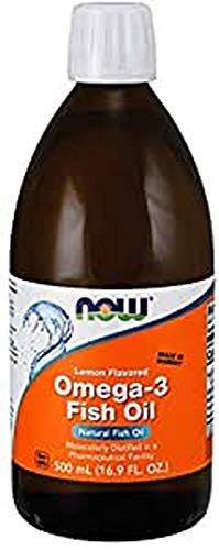 Omega-3 Fish Oil, Lemon Flavored, 16.9 fl oz (500 ml) - Now Foods - Qty 1