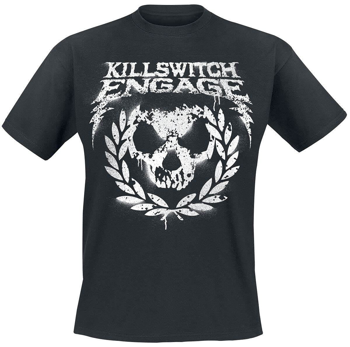 Killswitch Engage Skull Leaves T-Shirt schwarz M 100% Baumwolle Band-Merch, Bands