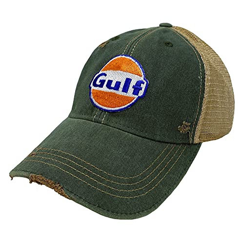 Gulf Distressed Vintage verstellbare Snapback Mütze, Prairie Grün, Einheitsgröße