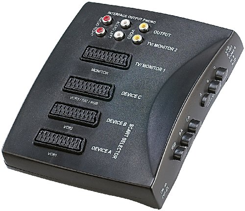 auvisio SCART-Video Profi-Controller 3an1, RGB-fähig