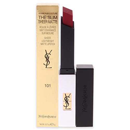 Yves Saint Laurent Rouge Pur Couture The Slim Sheer Matte, 101 Rouge Libre 30 g