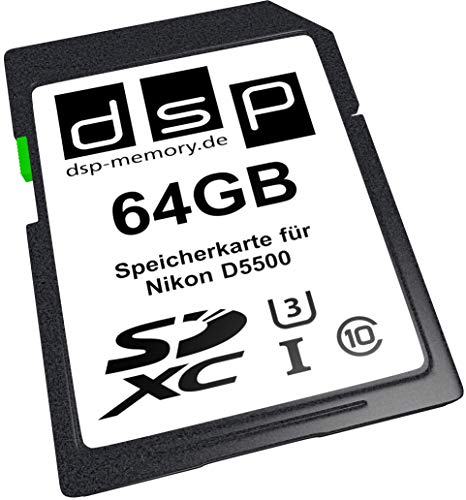 DSP Memory 64GB Ultra Highspeed Speicherkarte für Nikon D5500