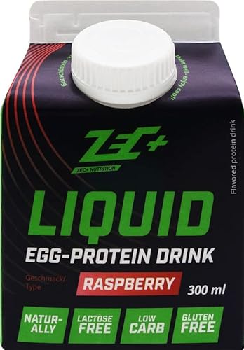 ZEC+ Liquid Egg 6er Pack, Protein-Drink mit 30g Eiweiß (Himbeere, 12er Pack)