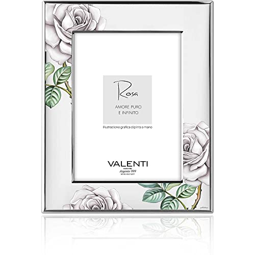 Valent Bilderrahmen, Rose mit weißer Rückseite, Größe: 13 x 18 cm, Referenz ist 52112 4lbi
