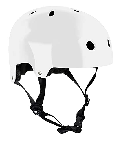 SFR Essentials Helmet Unisex Erwachsene Helm, weiß - (White), Gr. S/M (53-56cm)