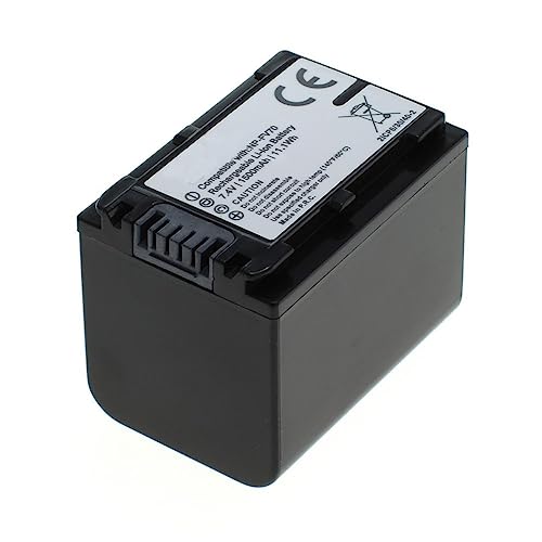 MobiloTec Akku kompatibel mit Sony HDR-CX115, Li-Ion 1500 mAh, Batterie