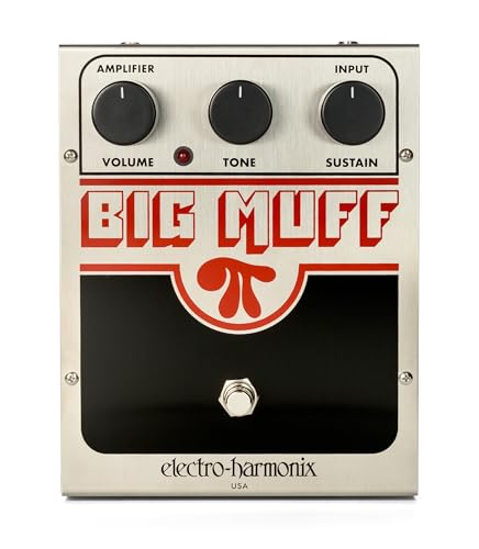 Electro Harmonix Big Muff Pi Effektpedal für E-Gitarre, silberfarben