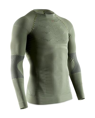 X-Bionic Herren Hunt Energizer 4.0 Shirt Long Sleeve Men, Olive Green/Anthracite, M