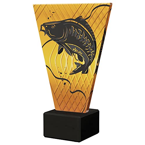 Larius Fisher Trophäe Fisch Figur Pokal Angeln - Bester Angler (Best Fisher XL, ohne Wunschtext)