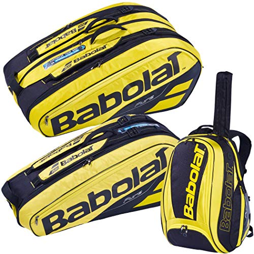Babolat RH X 12 Pure Aero Tasche, Erwachsene, Unisex, Gelb Schwarz (Mehrfarbig), Einheitsgröße