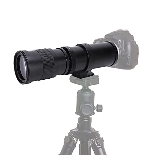 Bindpo Teleobjektiv, 420-800mm F/8.3-16 Manueller Fokus Super-Telezoomobjektiv für Canon für Nikon für Sony für Pentax für Olympus DSLR-Kamera