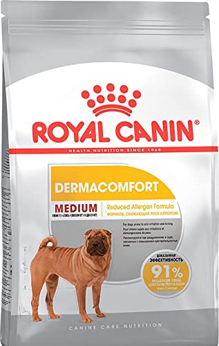 Royal Canin Medium Dermacomfort 24, 1er Pack (1 x 10 kg Packung) - Hundefutter
