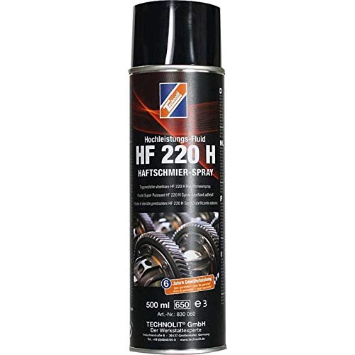 TECHNOLIT Haftschmier-Spray Hochleistungs-Fluid HF220H 500 ml, Schmiermittel, Fettspray, Schmieröl