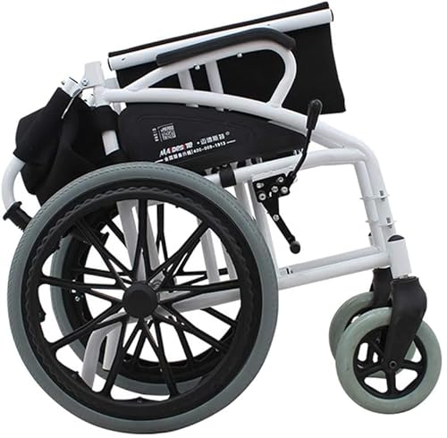 Selbstfahrender Rollstuhl, 46 cm, leichtes Mobilitätsgerät für ältere, behinderte und behinderte Benutzer, tragbarer Rollstuhl für Unabhängigkeit oder Komfort für Hausmeister