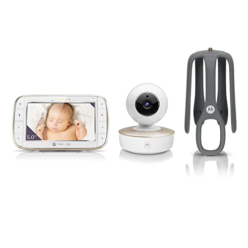 Motorola Nursery VM855 Connected WIFI Babyphone - mit Motorola Nursery App und 5-Zoll Elterneinheit - Nachtsicht, Temperatur und Zwei-Wege-Gespräch