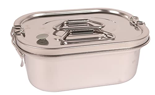 GARDINGER Lunchbox Bentobox Edelstahl mit Einlage Tragegriff wasserdicht Brotbox