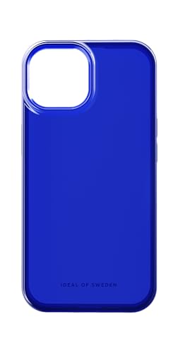 IDEAL OF SWEDEN Durchsichtige Handyhülle mit erhöhten Kanten und Nicht vergilbenden Materialien, fallgetesteter Schutz mit transparentem Finish, kompatibel mit iPhone 15 (Cobalt Blue)