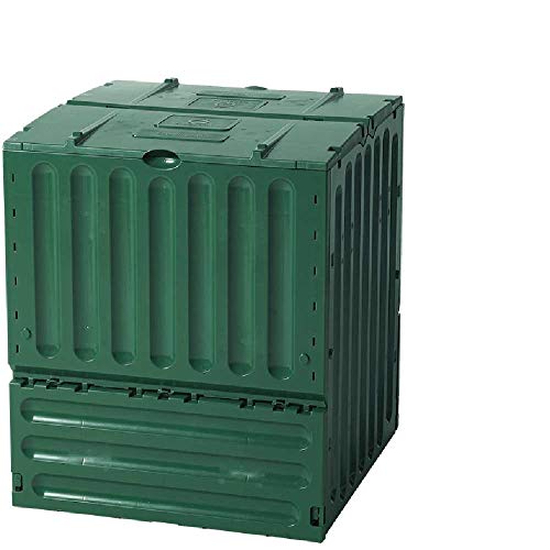 Yerd Geschlossener Schnell-Komposter 600 Liter: ECO-King, grün, aus 100% recyceltem PP, Made in Germany
