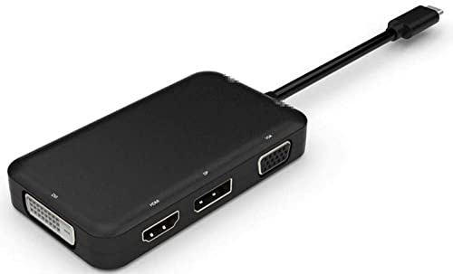 Microconnect USB3.1CCOM10 USB C DVI-D - VGA - HDMI - DisplayPort Schwarz Kabelschnittstellen-/adapter (USB3.1CCOM10)