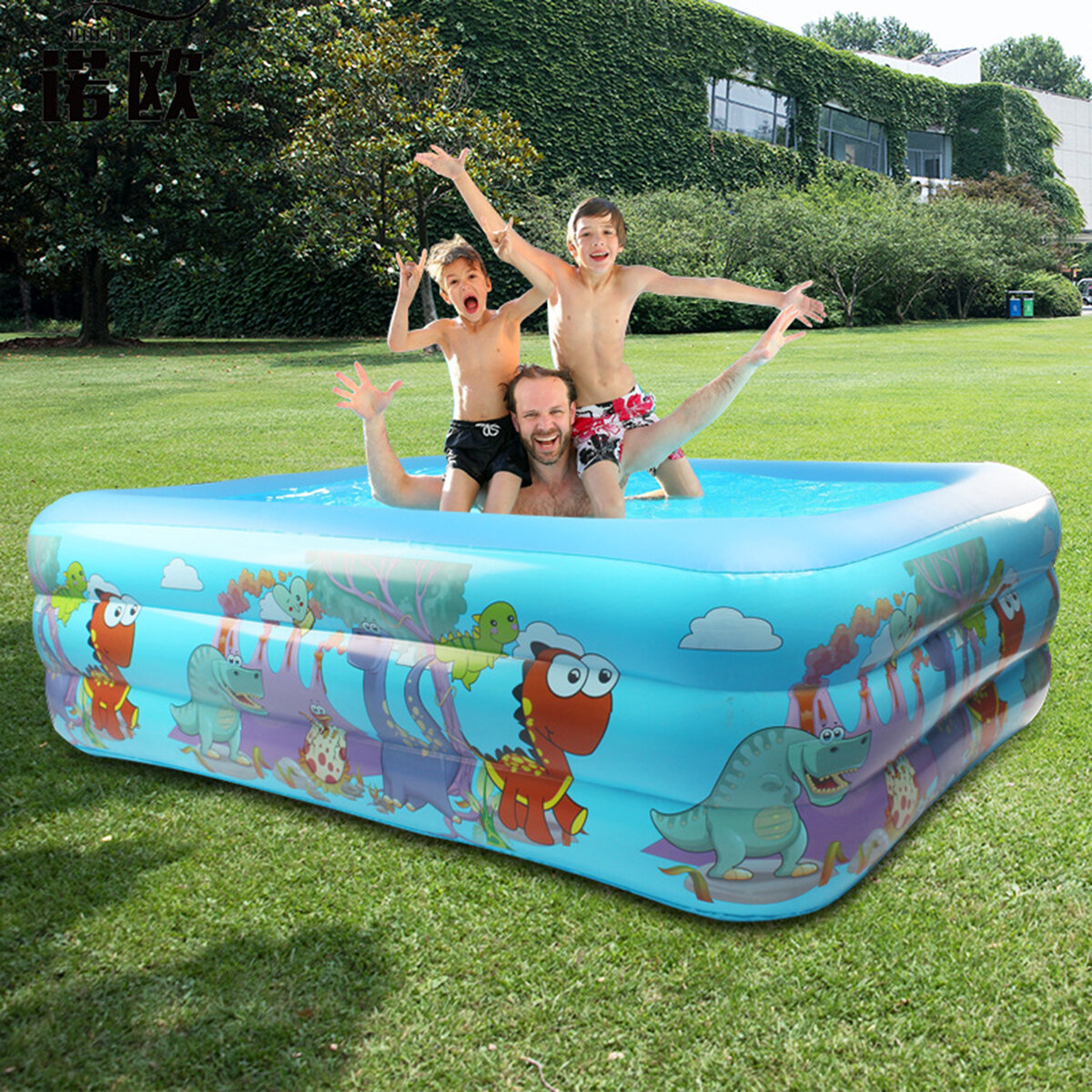 120/130 / 150cm Kinder Schwimmbad Badewanne Baby Kleinkind Paddeln Aufblasbares Schwimmbad Kinder
