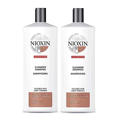 Nioxin System 3 Cleanser Shampoo, 2 Packs (2 x 1000 ml)