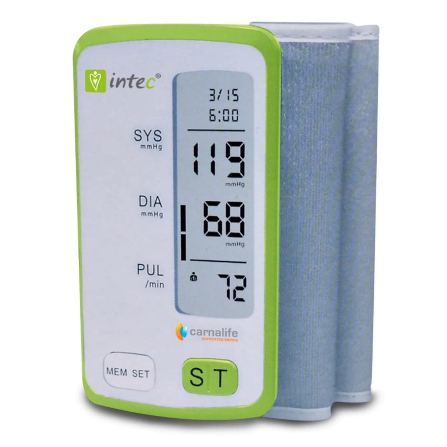 Intec U150BP Digitales Oberarm-Blutdruckmessgerät 22-32cm Verstellbare Manschette Automatische Blutdruckmessung und Pulsmessung