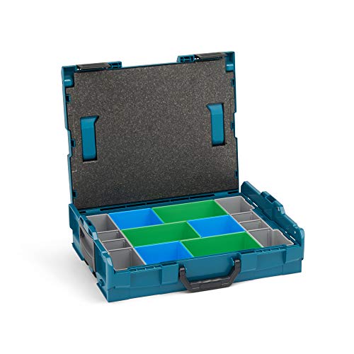 Bosch Sortimo Werkzeugkoffer-Set • L-Boxx 102 • bestückt mit Ordnungssystem Insetboxen-Set CD3