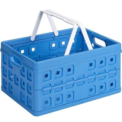 Sunware Quadratische Faltbox mit Griff, blau, Einheitsgröße