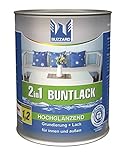 Buzzard Buntlack 750 ml/hochglänzend Farbe RAL 7001 (Silbergrau)