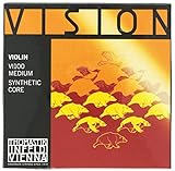 Thomastik 634125 Saiten für Violine Vision Synthetic Core, Satz 4/4 Mittel