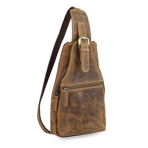 Greenburry Vintage Body Crossover Bag Leder Sling Bag Rucksack Backpack Daypack 1558-25