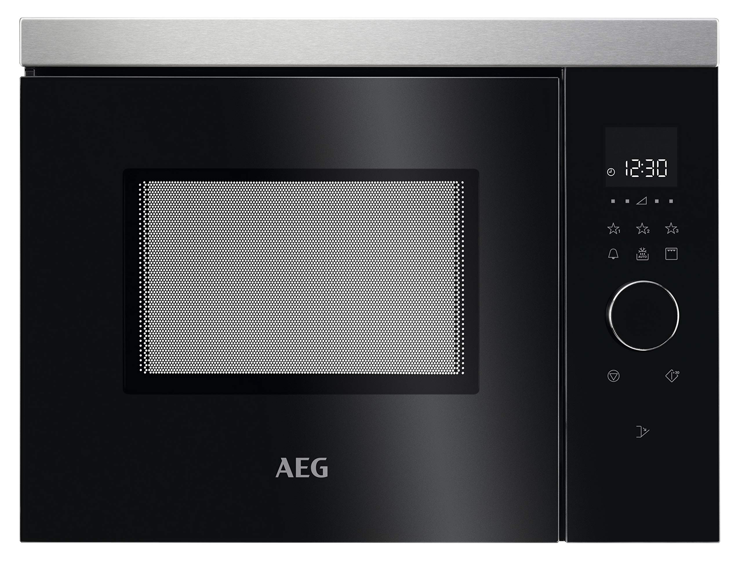 AEG MBB1755DEM 50cm Einbau-Mikrowelle / Touch-Bedienung / Grillfunktion / Display mit Uhr