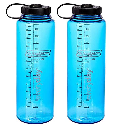 Nalgene Flasche 'Everyday Weithals' Silo - 1,5 L (blau, 2er Set, 1,5 Liter, 1,5 Liter)