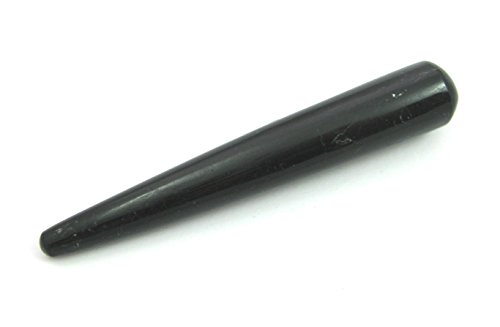 Massagegriffel Turmalin schwarz (stabilisiert) 10 cm