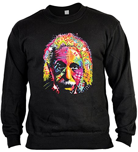Pop Art Style Sweatshirt Neon Albert Einstein Sweater 4 Heroes Geburtstag Geschenk geil Bedruckt