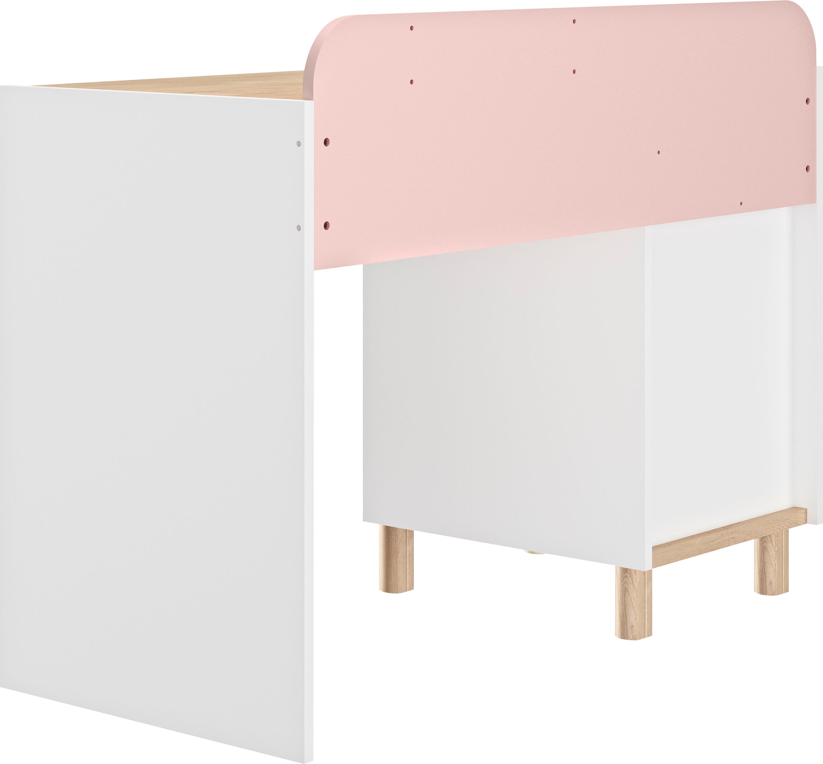 Gami Schreibtisch "Romy", (1 St.), Elegantes Design für eine sanfte und feminine Atmosphäre.