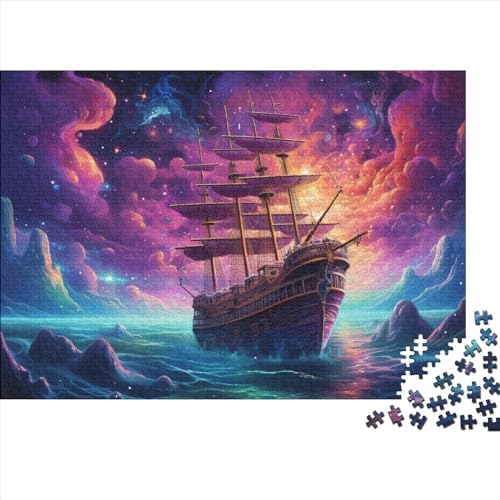 Schiff Segelboot– 1000 Teile Puzzles, Impossible Puzzle, Geschicklichkeitsspiel Für Die Ganze Familie, Erwachsenenpuzzle Ab 14 Jahren 1000pcs (75x50cm)