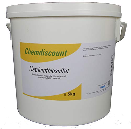 5kg Natriumthiosulfat (-penthydrat), Na2S2O3, Fixiersalz, chem. rein., versandkostenfrei!