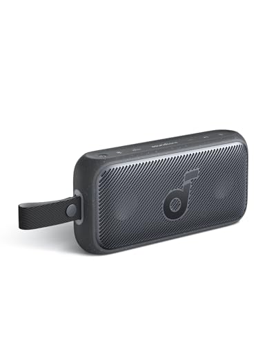 soundcore Motion 300 Hi-Res Bluetooth Lautsprecher mit BassUp, Lautsprecher Boxen Bluetooth mit SmartTune-Technologie, 30W Stereo, Abnehmbarem Gurt, IPX7 Wasserschutz, für Garten, Camping und Wandern