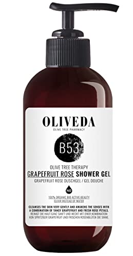 Oliveda B53 - Pflegedusche Grapefruit Rose | pflegendes Moisture Duschgel | Verwöhndusche | zarte Pflege | trockene Haut - 250 ml