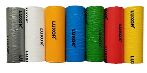 KD89 Luxor Polierpasten, für alle eiserigen Metalle, Edelmetalle, Lacke, Harze und Kunststoffe, Ø30 x 80 mm, 7 Stück, mehrfarbig