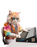 Suck UK Cat Scratcher Synthesizer | Karton Katzenkratzer | Kätzchenspielzeug & Katzenspielzeug für Indoor-Katzen | Katzenkratzer & Katzenkratzbrett | Katzenspielzeug interaktiv für Indoor-Katzen