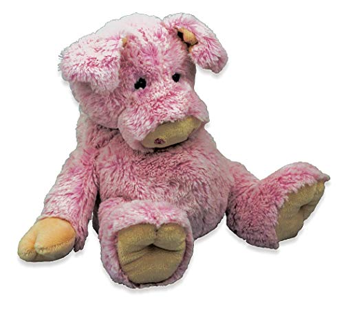 Inware 6427 - Kuscheltier Schwein Porgy, rosa, 25 cm, mit Bauch und Ringelschwänzchen, Schmusetier, Plüschtier