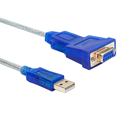 DTECH Adapterkabel USB auf serielle Buchse DB9 RS232 auf USB 2.0 Kabel mit Prolific PL2303 Chip Windows 10 8 7 Mac Linux