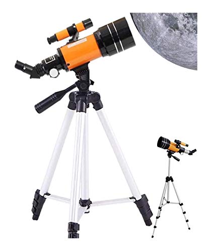 Teleskope 70 mm tragbares Refraktor-Teleskop, voll, Teleskope für Erwachsene, Astronomie – Optik aus beschichtetem Glas, ideales Teleskop für Anfänger